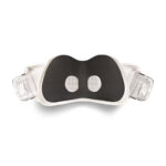 Resmed mjukdel AirTouch N30i med textilklädd yta och maskram sedd framifrån, reservdel näsmask CPAP