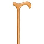 Gastrock Käpp Derby Bok Petite – naturlackad bokkäpp med ljust mini-derby handtag