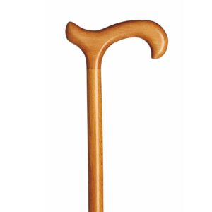 Gastrock Käpp Derby Bok – naturlackad bokkäpp med kassaderby-grepp