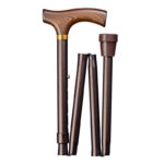 Hopfällbar käpp aluminium från Gastrock – Fritz-grepp i hårdträ