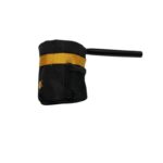 eFOLDi mugghållare Navigator i svart textil med gul elastisk rem - tillbehör hopfällbar elrullstol