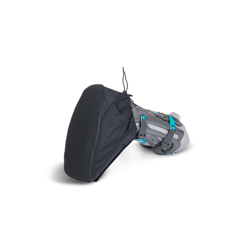 Svart regnskydd ovanifrån