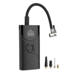 RBP Smart Pump luftpump och kompressor i svart med digital display och fyra adaptrar