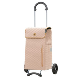 Andersen Shoppingvagn Scala Lissa i sand med quiltad väska och 15 cm hjul