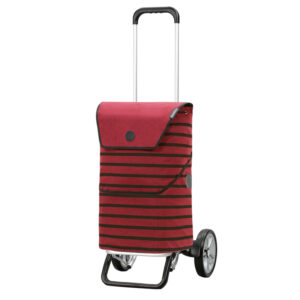 Andersen Shoppingvagn Alu Star Jelke i bordeaux med vattenavvisande säck och 20 cm silverhjul
