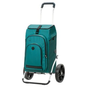 Andersen Shoppingvagn Royal Hydro 3.0 i petrol med 25 cm 3-eker-hjul och vattenavvisande säck