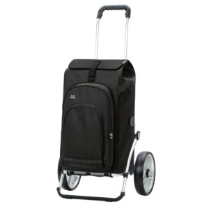 Andersen Shoppingvagn Royal Hydro 3.0 i svart med stora 25 cm kullager-hjul och vattenavvisande säck med termofack