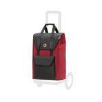Andersen Väska Senta 2.0 Röd shoppingvagn-väska 49 liter med reflexer