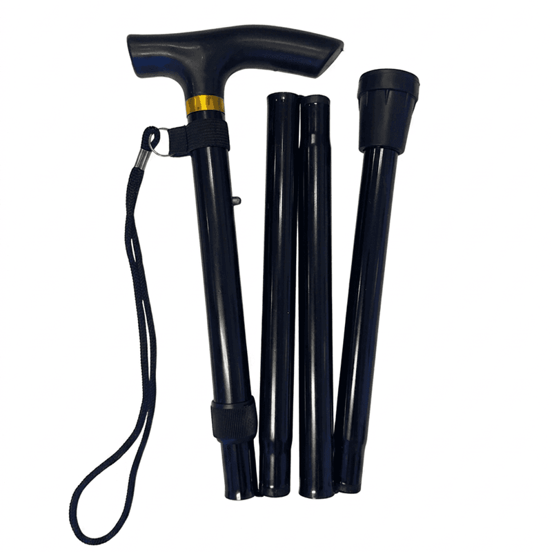 RBP Hopfällbar Käpp Basic - vikbar promenadkäpp i aluminium Hopfällbar käpp aluminium RBP Basic – ihopvikt promenadkäpp med ställbar höjd