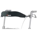 Vadderat ryggstöd, lång variant 76 cm, monterat på rollator