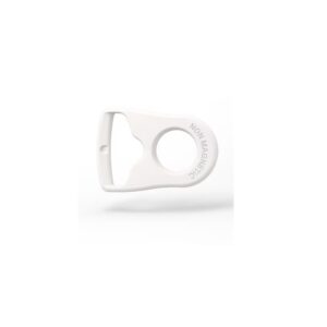 Huvudbandsclips utan magneter till AirFit F20 och F30i – vitt plastclips med NON MAGNETIC präglat i ytan